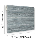 Lyman Blue by Chris Loves Julia Striated Wallpaper – A-Street Prints 4173-27667