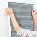 Lyman Blue by Chris Loves Julia Striated Wallpaper – A-Street Prints 4173-27667