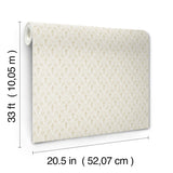 Tillie Neutral by Chris Loves Julia Diamond Floral Wallpaper – A-Street Prints 4173-27669