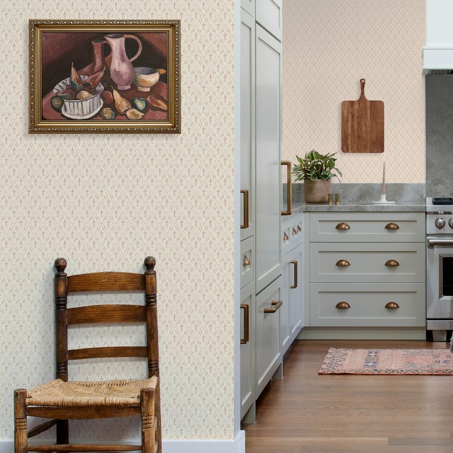 Tillie Blush by Chris Loves Julia Diamond Floral Wallpaper – A-Street Prints 4173-27670