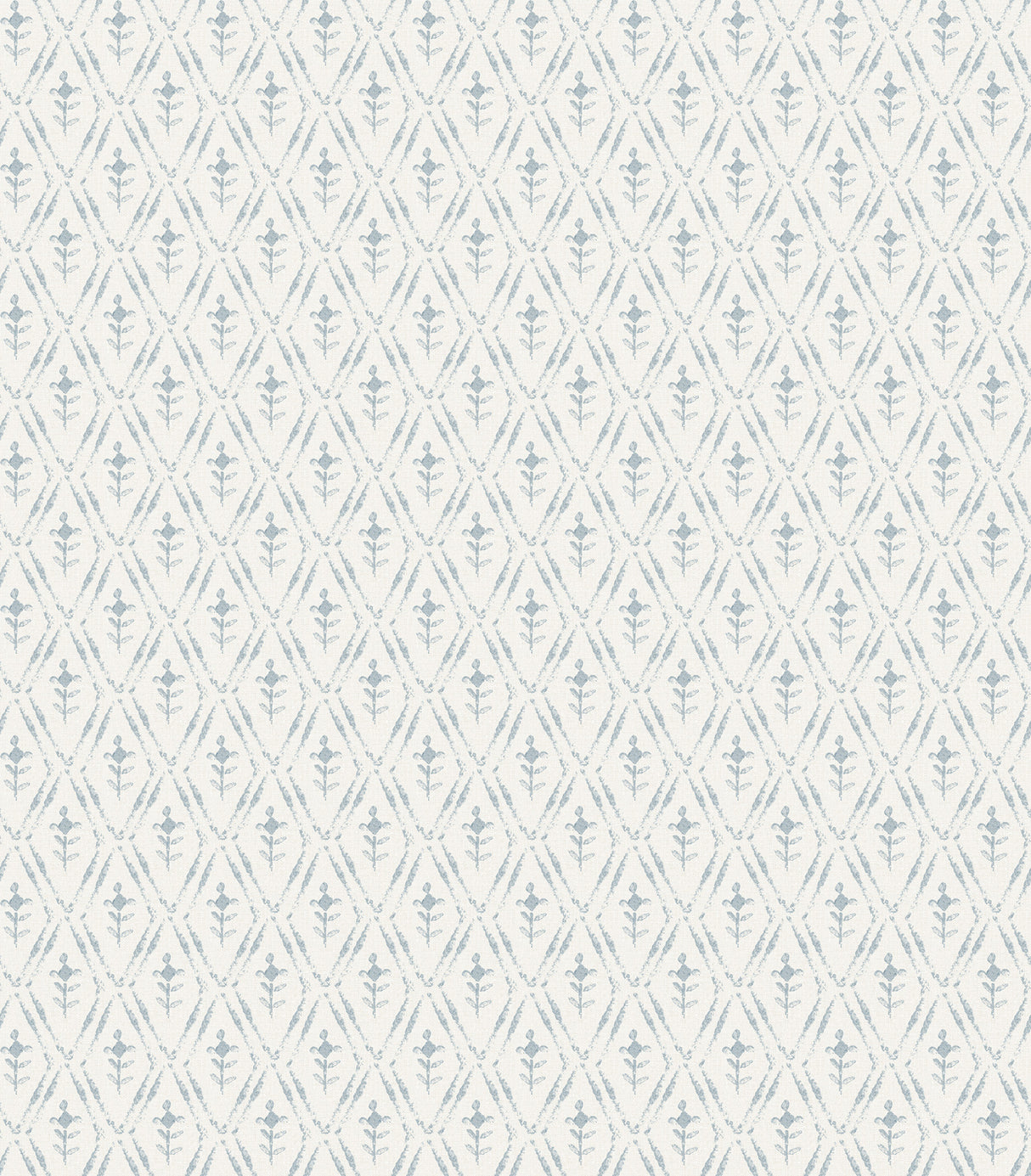 Tillie Blue Diamond Floral Wallpaper roll, 20.5 in x 33 ft, by A-Street Prints