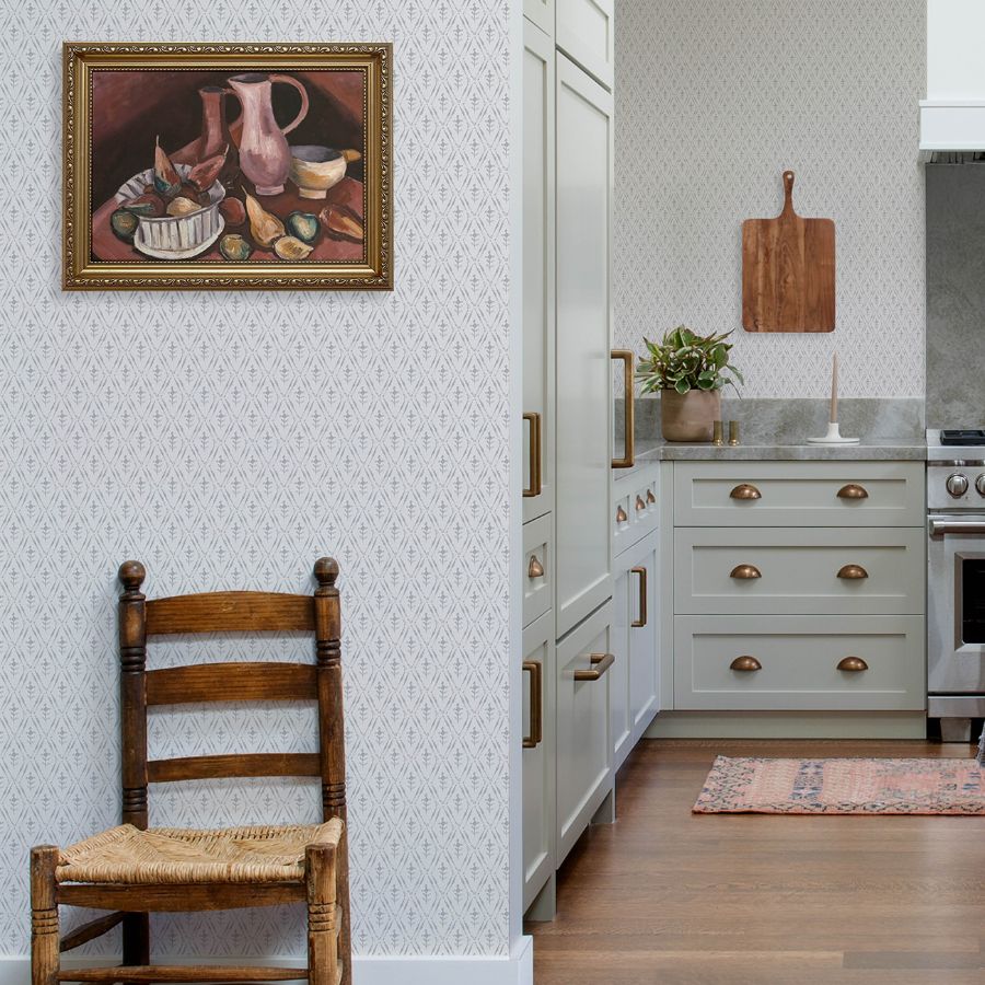 Tillie Grey by Chris Loves Julia Diamond Floral Wallpaper – A-Street Prints 4173-27672
