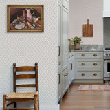 Tillie Taupe by Chris Loves Julia Diamond Floral Wallpaper – A-Street Prints 4173-27673