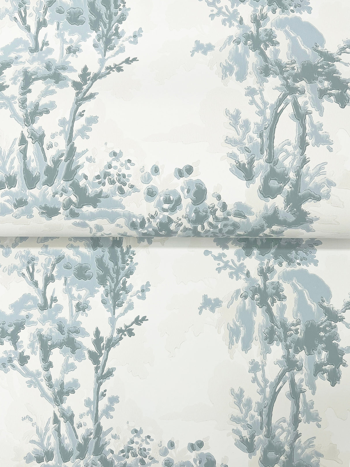 Sainsbury Light Blue by Chris Loves Julia Forest Wallpaper – A-Street Prints 4173-82105