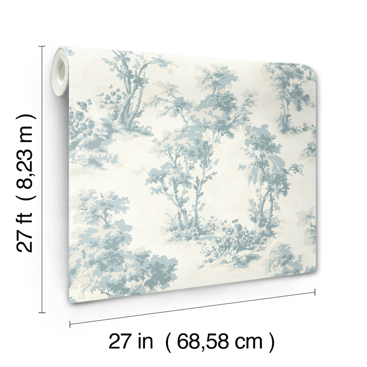 Sainsbury Light Blue by Chris Loves Julia Forest Wallpaper – A-Street Prints 4173-82105