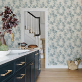 Sainsbury Light Blue by Chris Loves Julia Forest Wallpaper – A-Street Prints 4173-82105