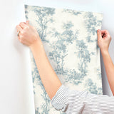Sainsbury Light Blue by Chris Loves Julia Forest Wallpaper – A-Street Prints 4173-82105