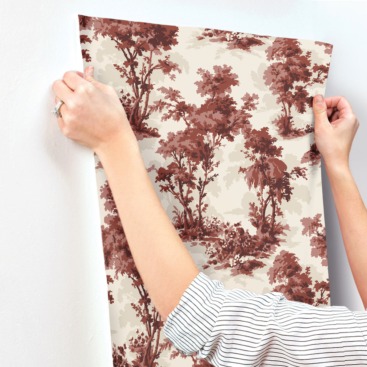 Sainsbury Ruby by Chris Loves Julia Forest Wallpaper – A-Street Prints 4173-82106