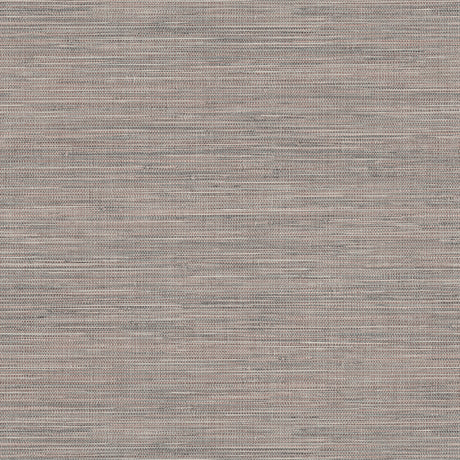 Winn Dark Brown Faux Grasscloth Wallpaper by Warner, SKU 4174-4600