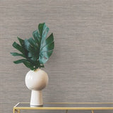 Winn Dark Brown by Warner Faux Grasscloth Wallpaper – Brewster 4174-4600
