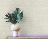 Winn Cream by Warner Faux Grasscloth Wallpaper- Brewster Home Fashions 4174-4601