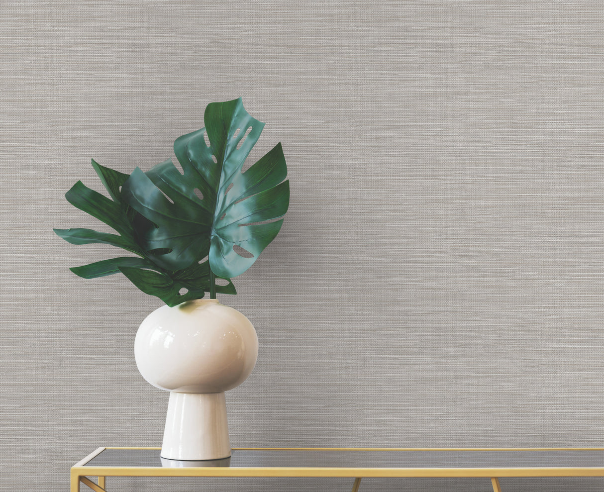 Winn Beige by Warner Faux Grasscloth Wallpaper- Brewster Home Fashions 4174-4602