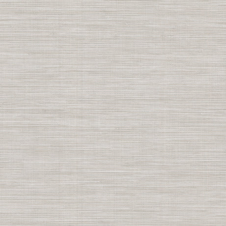 Winn Dove faux grasscloth wallpaper in soft grey woven texture