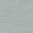 Winn Aqua Faux Grasscloth Wallpaper by Warner – SKU 4174-4609