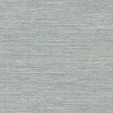 Winn Aqua Faux Grasscloth Wallpaper by Warner – SKU 4174-4609