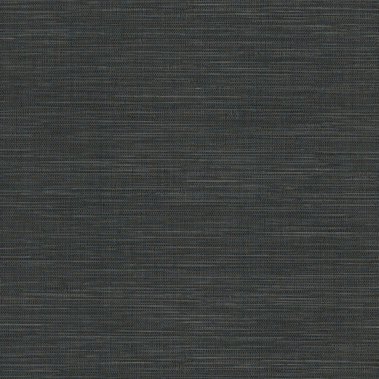 Winn Black Faux Grasscloth Wallpaper by Warner