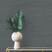 Winn Black by Warner Faux Grasscloth Wallpaper – Brewster Home Fashions 4174-4611
