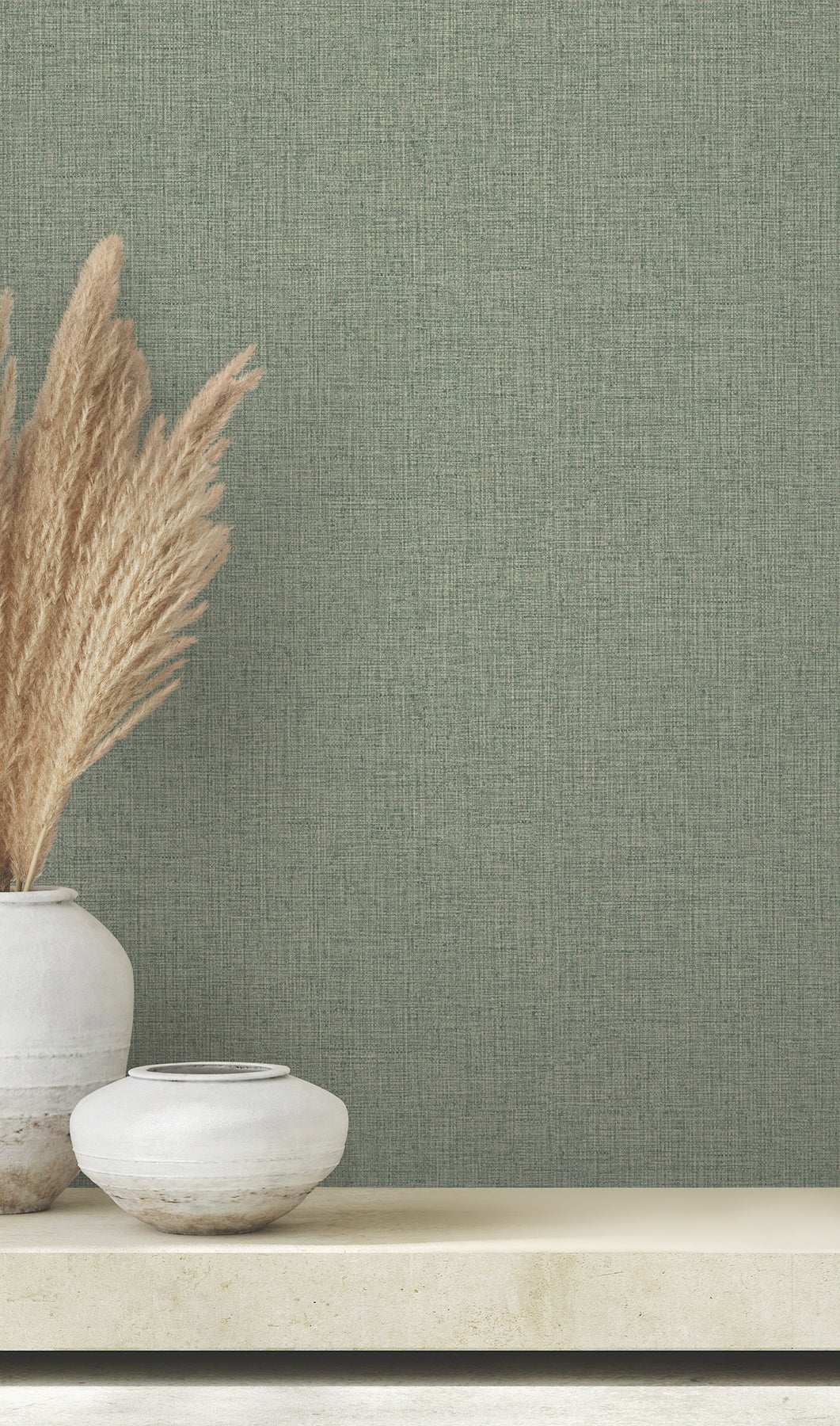 Clarkson Green by Warner Faux Fabric Woven Wallpaper – Brewster Home Fashions 4174-4619