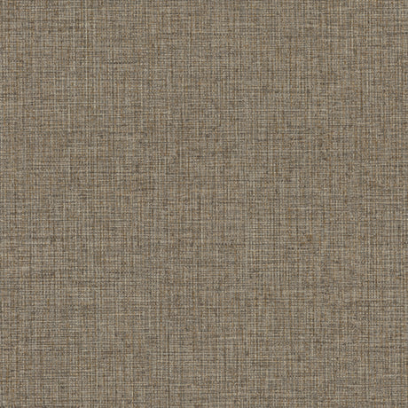 Clarkson Bronze Woven Wallpaper sample swatch and room scene