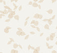 Myles Gold Leaves Wallpaper pattern in gold on white