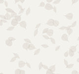 Myles White Leaves Wallpaper – Warner 4174-4647