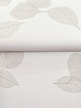 Myles White Leaves by Warner Botanical Wallpaper – Brewster 4174-4647