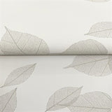 Myles Light Grey by Warner Botanical Leaves Wallpaper – Brewster Home Fashions 4174-4648