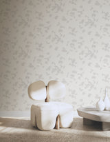 Myles Light Grey by Warner Botanical Leaves Wallpaper – Brewster Home Fashions 4174-4648