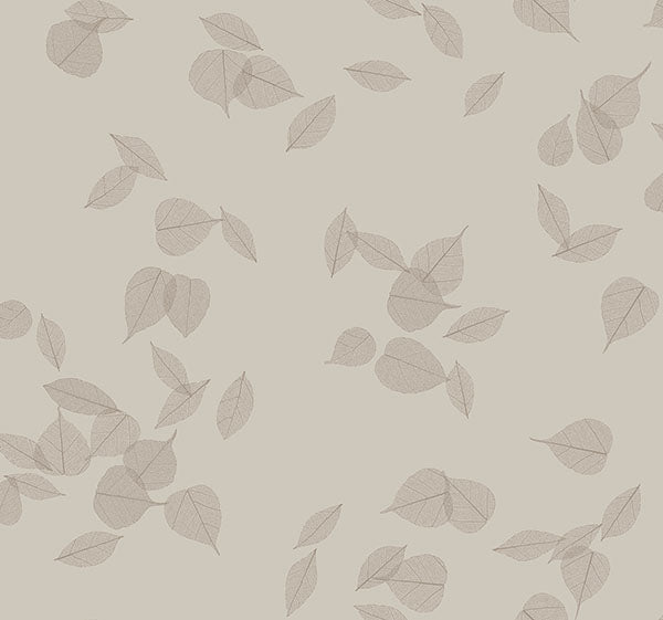 Myles Sterling Leaves Wallpaper by Warner, 27 in x 27 ft roll