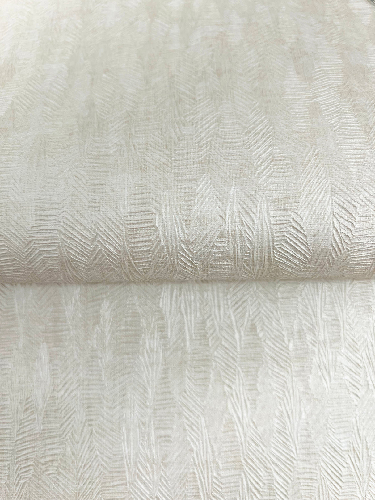 Bryson Ivory by Warner Feathered Texture Wallpaper- Brewster Home Fashions 4174-4651