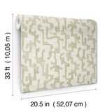 Cipher Moss by A-Street Prints Geometric Faux Grasscloth Wallpaper – A-Street Prints 4177-27702