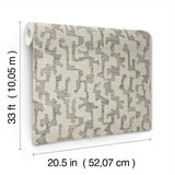 Cipher Black by A-Street Prints Geometric Faux Grasscloth Wallpaper- A-Street Prints 4177-27704