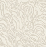 Massar Taupe Modern Marbled Wallpaper by A-Street Prints