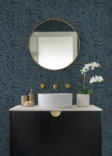 Massar Teal by A-Street Prints Modern Marbled Wallpaper – A-Street Prints 4177-27707
