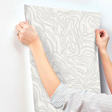 Massar Silver by A-Street Prints Modern Marbled Wallpaper – A-Street Prints 4177-27708