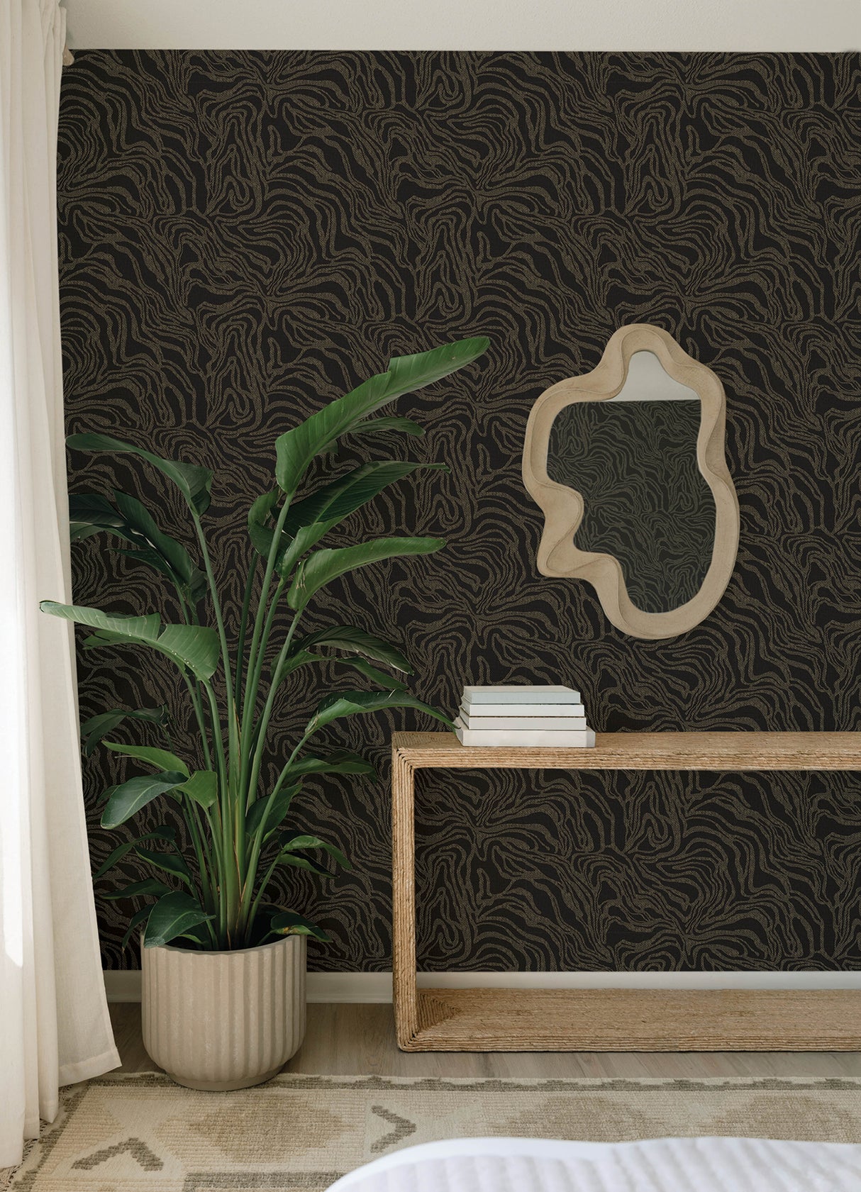 Massar Black by A-Street Prints Modern Marbled Wallpaper – A-Street Prints 4177-27709