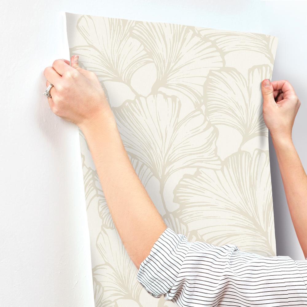 Kyoto Pearl by A-Street Prints Ginkgo Leaf Wallpaper- A-Street Prints 4177-27711