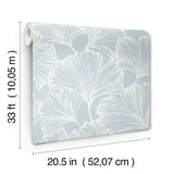 Kyoto Sky Ginkgo Leaf by A-Street Prints Wallpaper – A-Street Prints 4177-27712