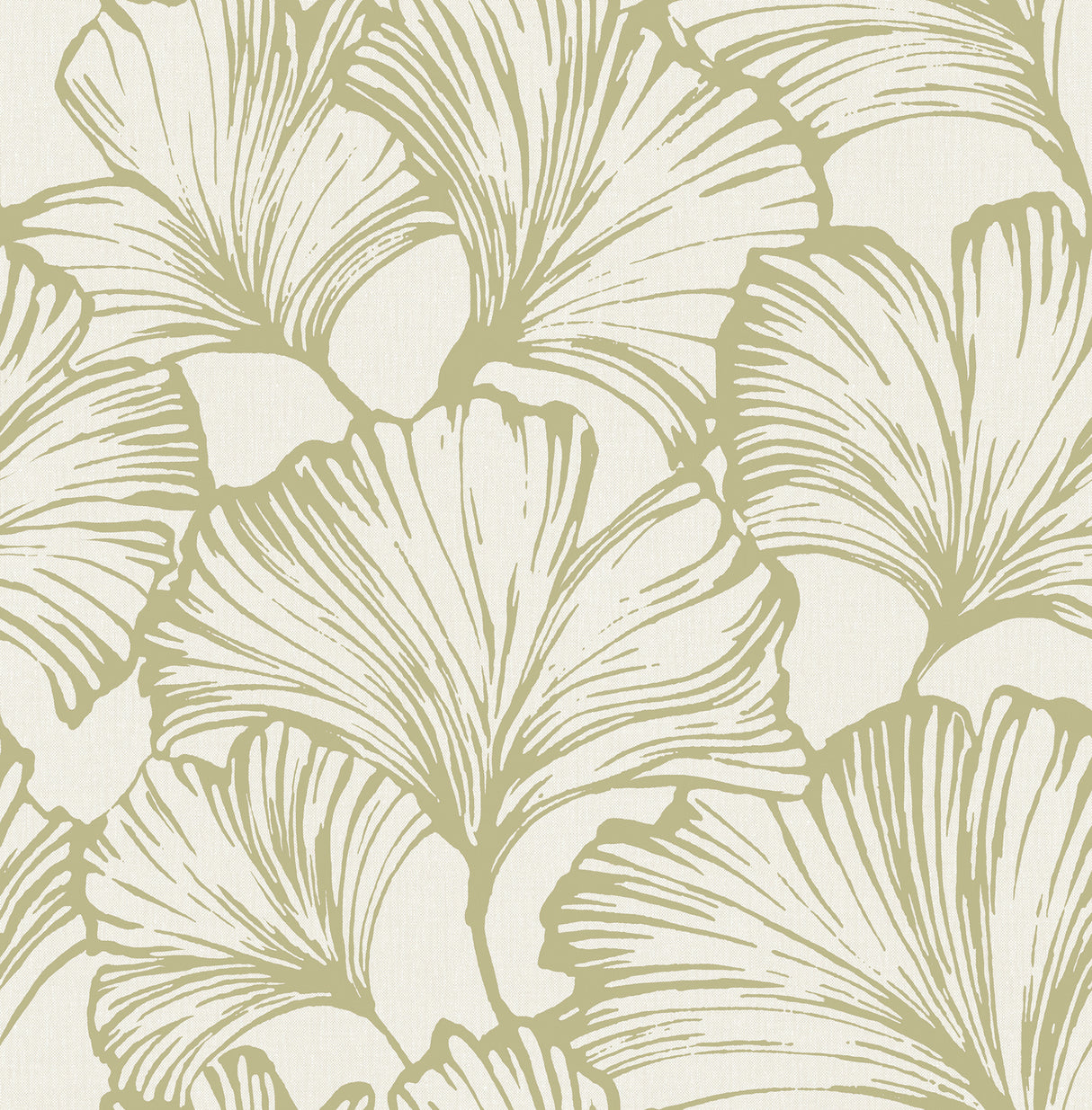 Kyoto Moss Ginkgo Leaf Wallpaper by A-Street Prints pattern detail