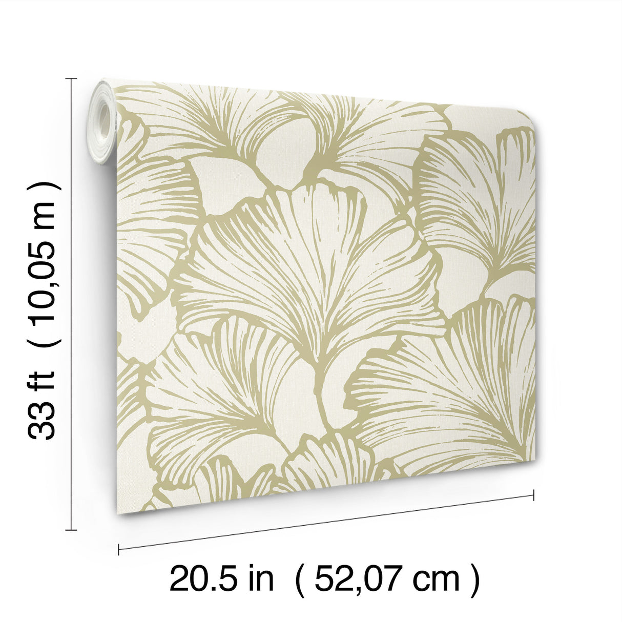 Kyoto Moss by Scott Living Ginkgo Leaf Wallpaper- A-Street Prints 4177-27714