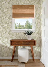 Kyoto Moss by Scott Living Ginkgo Leaf Wallpaper- A-Street Prints 4177-27714