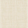 Albin Pearl Gridline Wallpaper roll with golden yellow hand-drawn grid on pearlescent white.