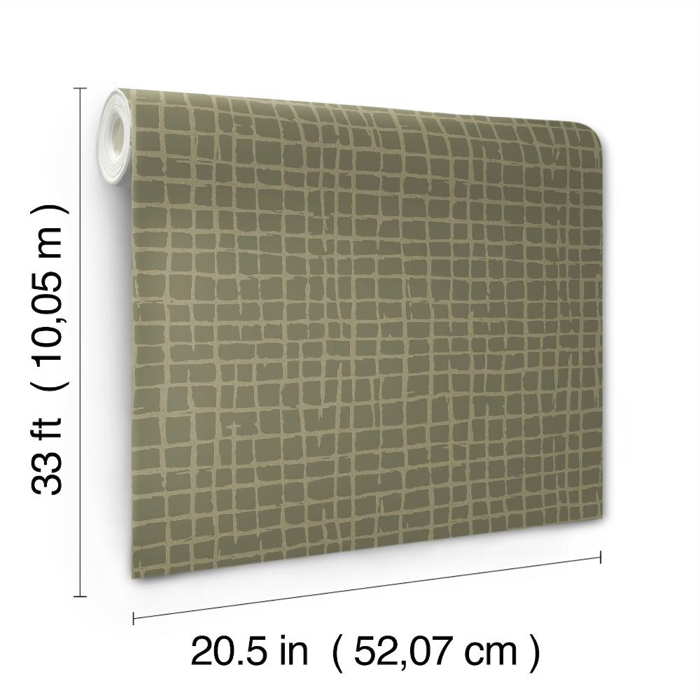 Albin Moss by A-Street Prints Gridline Wallpaper – A-Street Prints 4177-27718