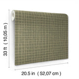 Albin Moss by A-Street Prints Gridline Wallpaper – A-Street Prints 4177-27718