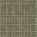 Albin Moss Gridline Wallpaper roll and room views