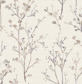 Silverling Lavender Budding Branches Wallpaper by A-Street Prints