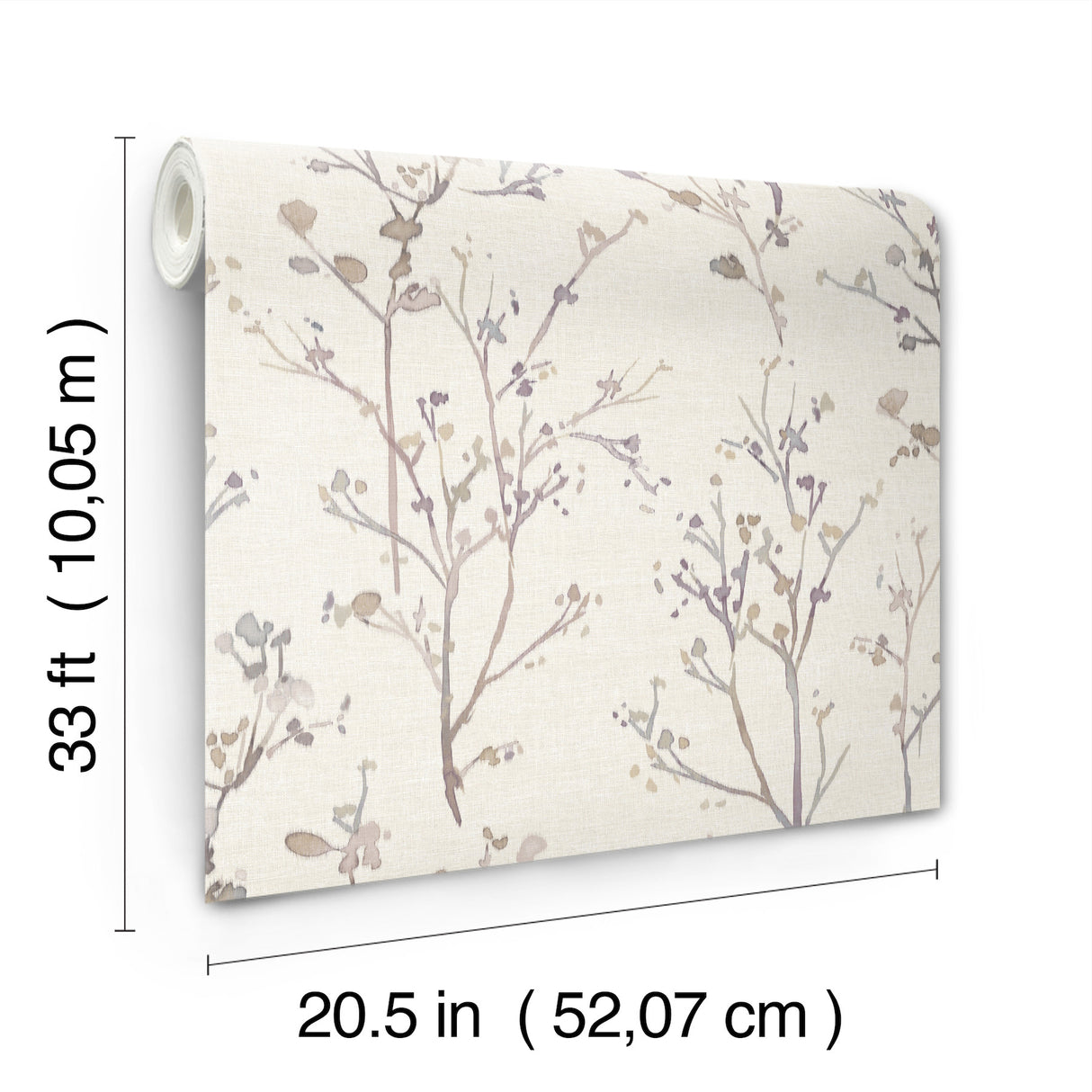 Silverling Lavender by A-Street Prints Budding Branches Wallpaper – A-Street Prints 4177-27722