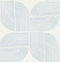 Savoye Dark Blue Spiral Arches Wallpaper by A-Street Prints