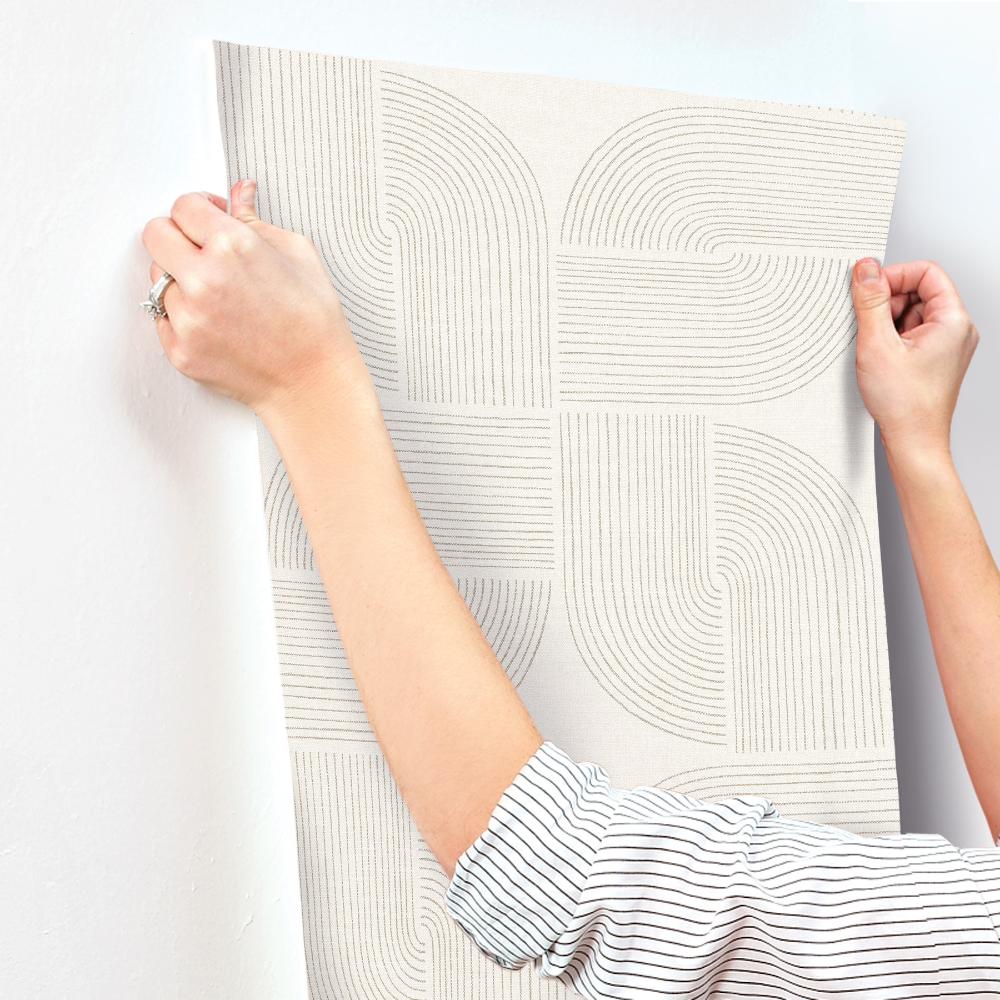 Savoye Brown by A-Street Prints Spiral Arches Wallpaper – A-Street Prints 4177-27724