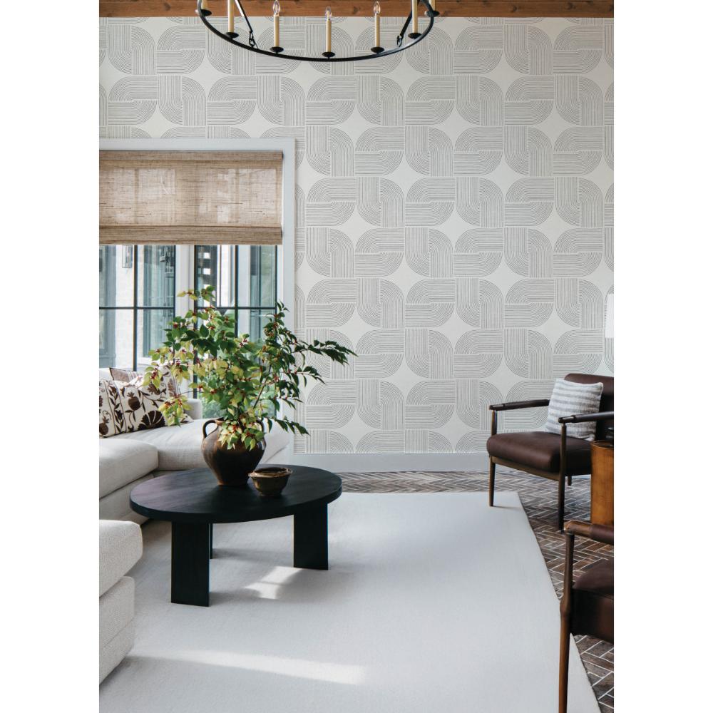 Savoye Black by A-Street Prints Spiral Arches Wallpaper- A-Street Prints 4177-27725